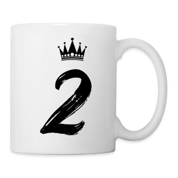 2 Krone - Tasse - Weiß - Rechts