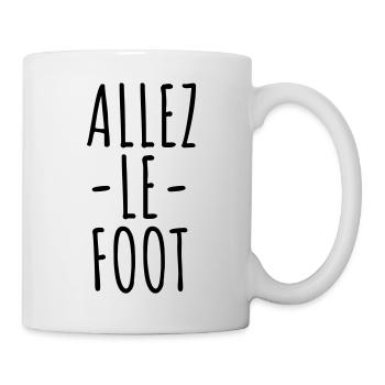ALLEZ LE FOOT Humour de Footballeur - Mug blanc - blanc - Droite