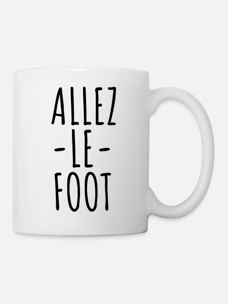 ALLEZ LE FOOT Humour de Footballeur - Mug blanc - blanc