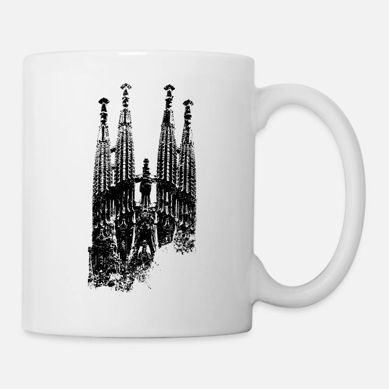Barcelone Sagrada Familia Espagne J’aime Barcelone - Mug blanc - blanc