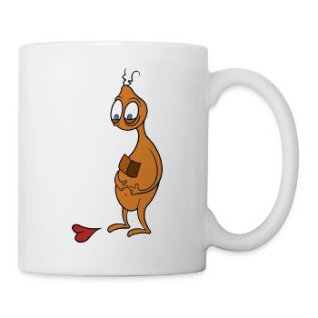 Trauriges Herz - Tasse - Weiß - Rechts