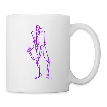 sax02 - Tasse - Weiß - Rechts