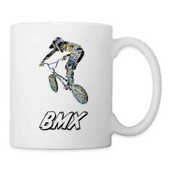 bmx race racing vtt motocross - Mug blanc - blanc - Droite