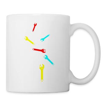Icône de clé - Mug blanc - blanc - Droite
