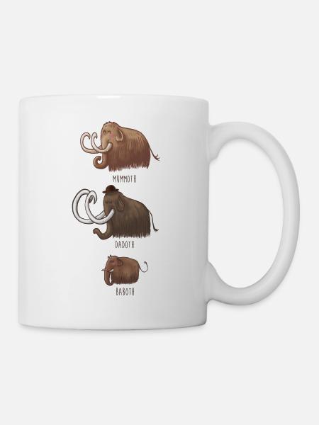 Famille mammouth - Mug blanc - blanc
