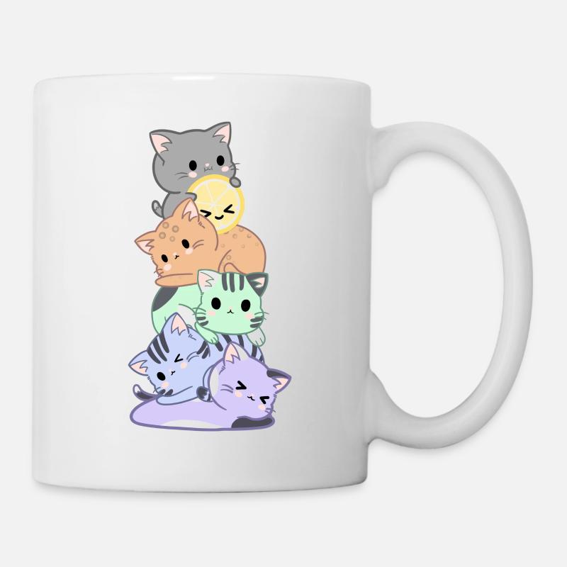 Rainbow Cat Bunch - Mug blanc - blanc