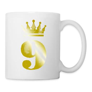 9 Number Crown Gold - Mug - white - Right
