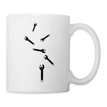 Icône de clé - Mug blanc - blanc - Droite