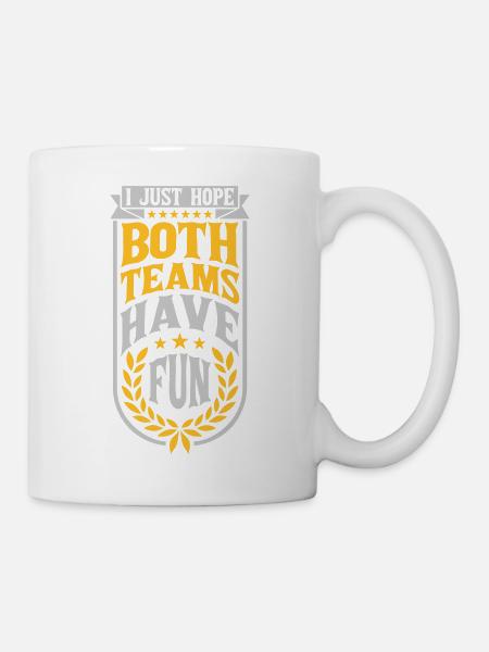 Both Teams Have Fun - Tasse - Weiß