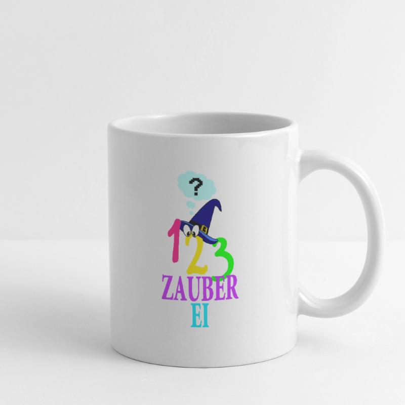 123 Magic Magic Hat Speech Bubble bande dessinée Mug blanc