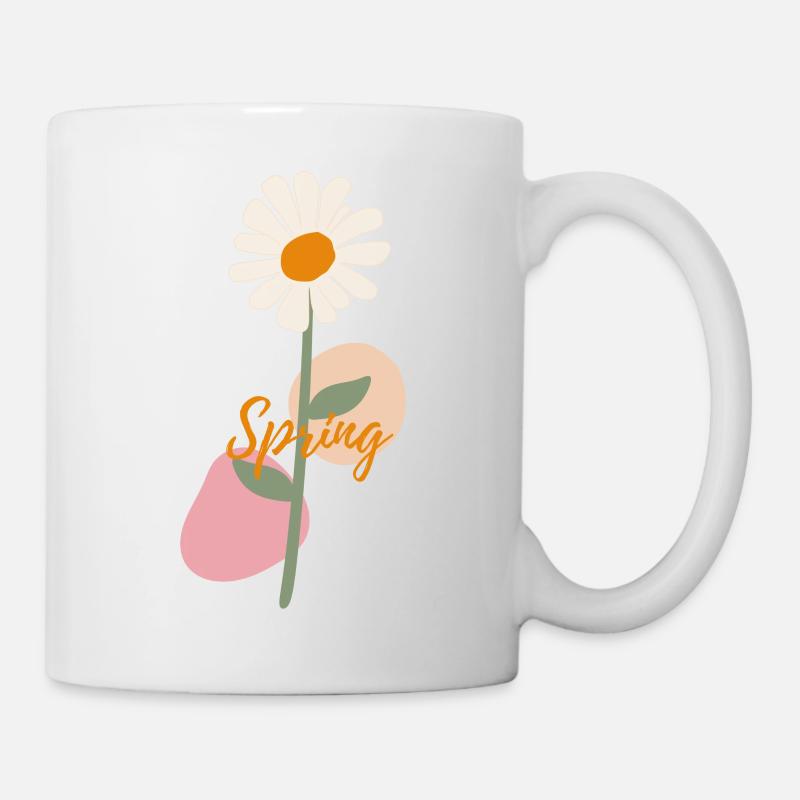 Beautiful Flower Spring Design - Tasse - Weiß