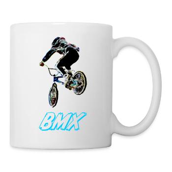 BMX Race Racing Mountainbike Motocross - Tasse - Weiß - Rechts