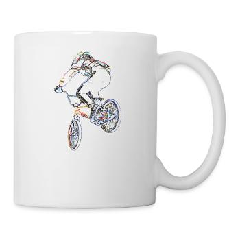 bmx race racing vtt motocross - Mug blanc - blanc - Droite