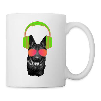 Berger Allemand DJ Berger Allemand Casque - Mug blanc - blanc - Droite