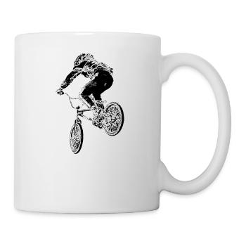 BMX-Rennen - Tasse - Weiß - Rechts