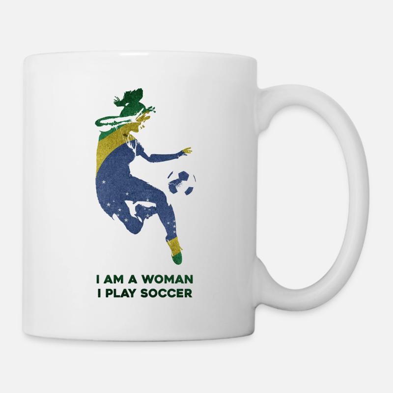 Frauenfußball - Tasse - Weiß