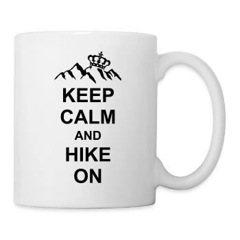 Keep calm and hike - Mug - white - Right