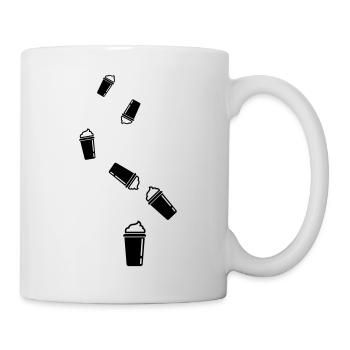 Kaffee Icon - Tasse - Weiß - Rechts