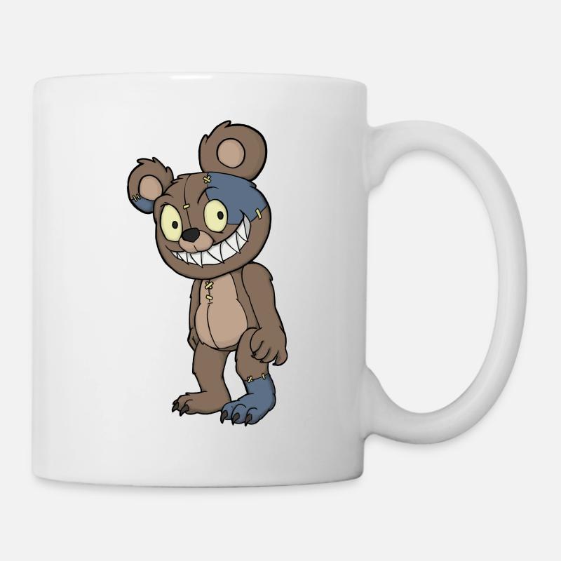 Creepy Teddy Bear - Mug - white