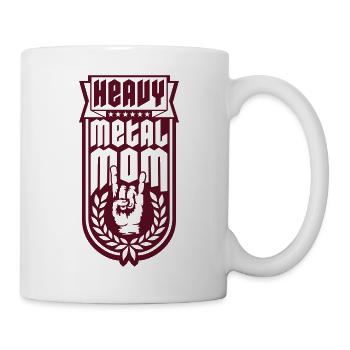 Heavy Metal Mom Logo - Mug blanc - blanc - Droite