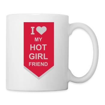 J’aime ma petite amie - Mug blanc - blanc - Droite