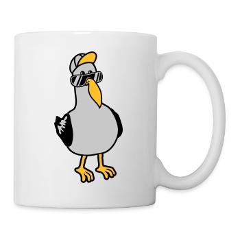Cool Seagull Lunettes de soleil Bonnet - Mug blanc - blanc - Droite