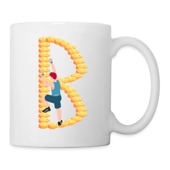 Climbing, Bouldering, Sport Climbing, Climbing Wall, Top - Mug - white - Right