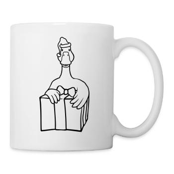 Cadeaux de Noël chère oie - Mug blanc - blanc - Droite