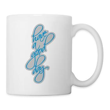Bonne journée - Mug blanc - blanc - Droite