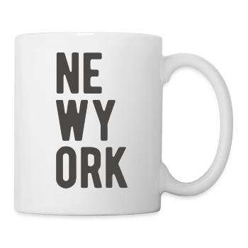 New York City Schriftzug Spruch Meme - Tasse - Weiß - Rechts
