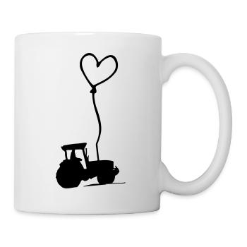 A heart for tractors Gift idea Tractor drivers - Mug - white - Right