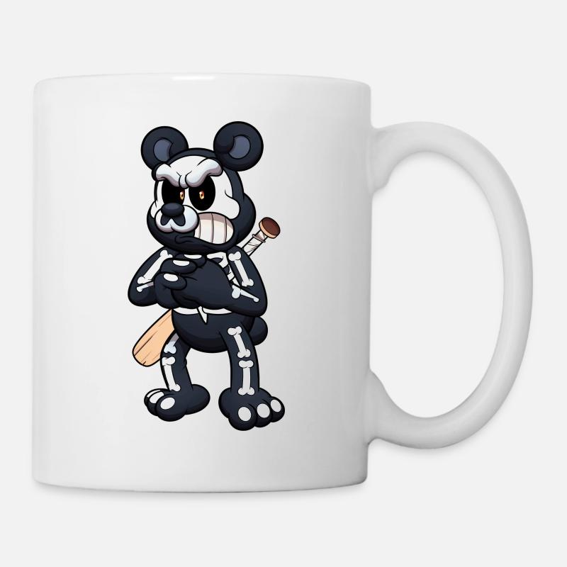 Teddybär Skelett - Tasse - Weiß