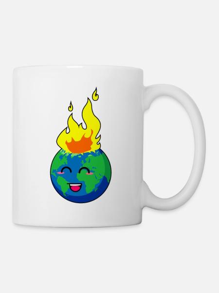 Planet Erde - Tasse - Weiß