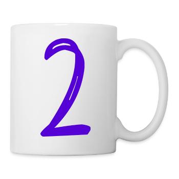 2 JAHRE. 2. JUBILÄUM. GEBURTSTAG 2 JAHRE. 2 - Tasse - Weiß - Rechts
