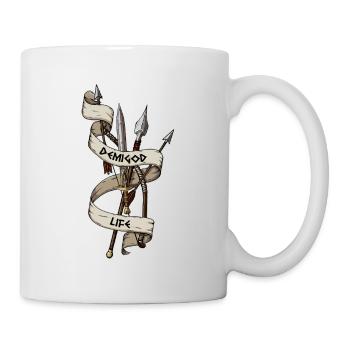 Halbgott Life Waffen - Tasse - Weiß - Rechts