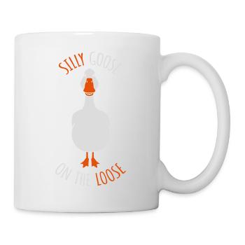 goose on the loose - Tasse - Weiß - Rechts