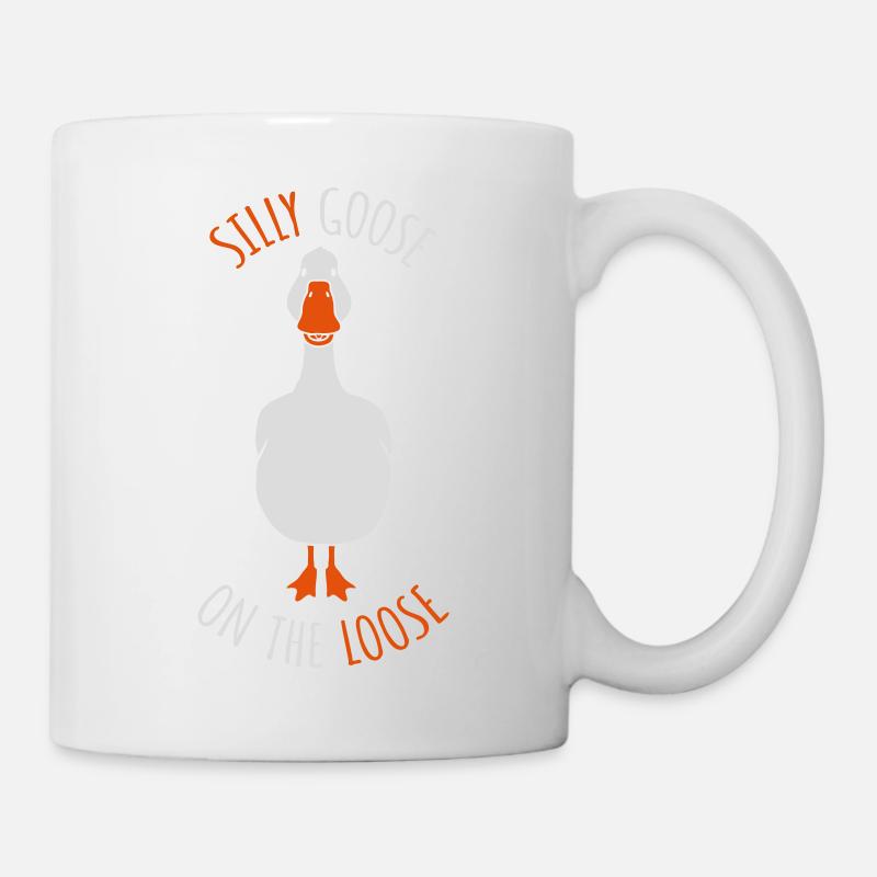 goose on the loose - Tasse - Weiß
