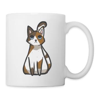 Kawaii Calico Katze - Tasse - Weiß - Rechts