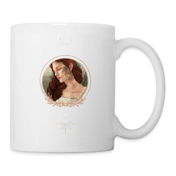 Frau - Tasse - Weiß - Rechts