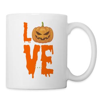 Halloween. Love. Love. Pumpkin. - Mug - white - Right