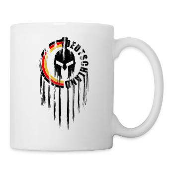 Spartaner Helm Deutschland - Tasse - Weiß - Rechts