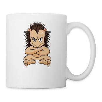 Non drôle hérisson paresseux - Mug blanc - blanc - Droite