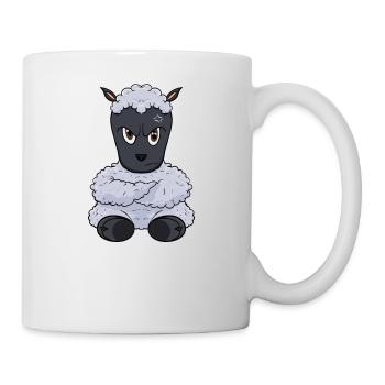 Nope Lamb I Funny Lazy Sheep - Tasse - Weiß - Rechts