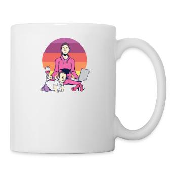 Keeping My Life In Balance Through Yoga - Mug - white - Right