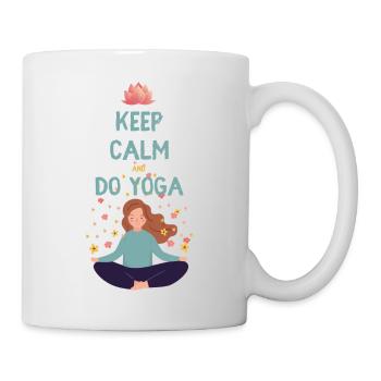 Keep calm and do yoga - Mug - white - Right