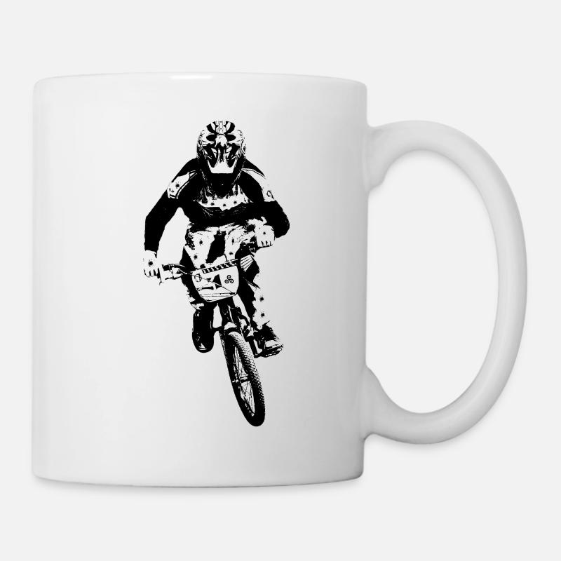BMX-Rennen - Tasse - Weiß