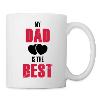 Papa c'est le meilleur / cadeau humour enfant - Mug blanc - blanc - Droite