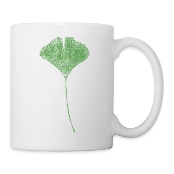 Ginkgo Leaf / NATURAL Print - Mug - white - Right