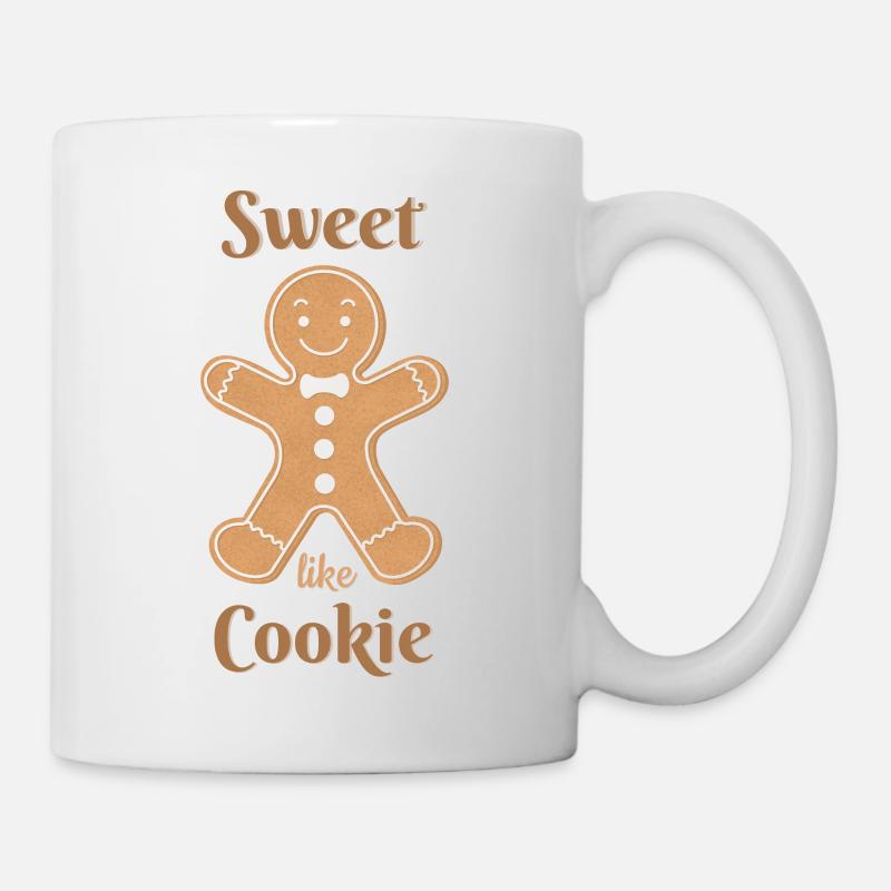 Doux comme un biscuit - Gingerbread Male - Mug blanc - blanc