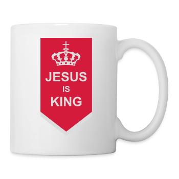 jesus is king Zitat - Tasse - Weiß - Rechts
